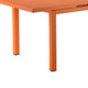 Meta Dining Table | 95" | Extendable | Orange Aluminum Plank Top