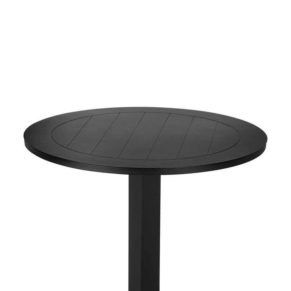 Keli Bar Table | 43’’ | Foldable | Black Aluminum Frame