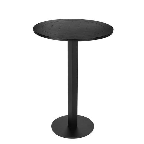 Keli Bar Table | 43" | Foldable | Black Aluminum Frame