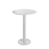 Keli Bar Table | 43" | Foldable | White Aluminum Frame
