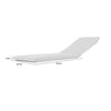 Edie Lounger Cushion | 76" | Outdoor | White