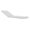 Edie Lounger Cushion | 76" | Outdoor | White