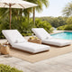 Edie Lounger Cushion | 76" | Outdoor | White