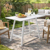 Keli Bar Table | 43" | Rectangular | Classic White Aluminum Frame