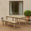 Felix Dining Set | 3 Piece | Acacia Wood | 6 Seater | Natural Brown