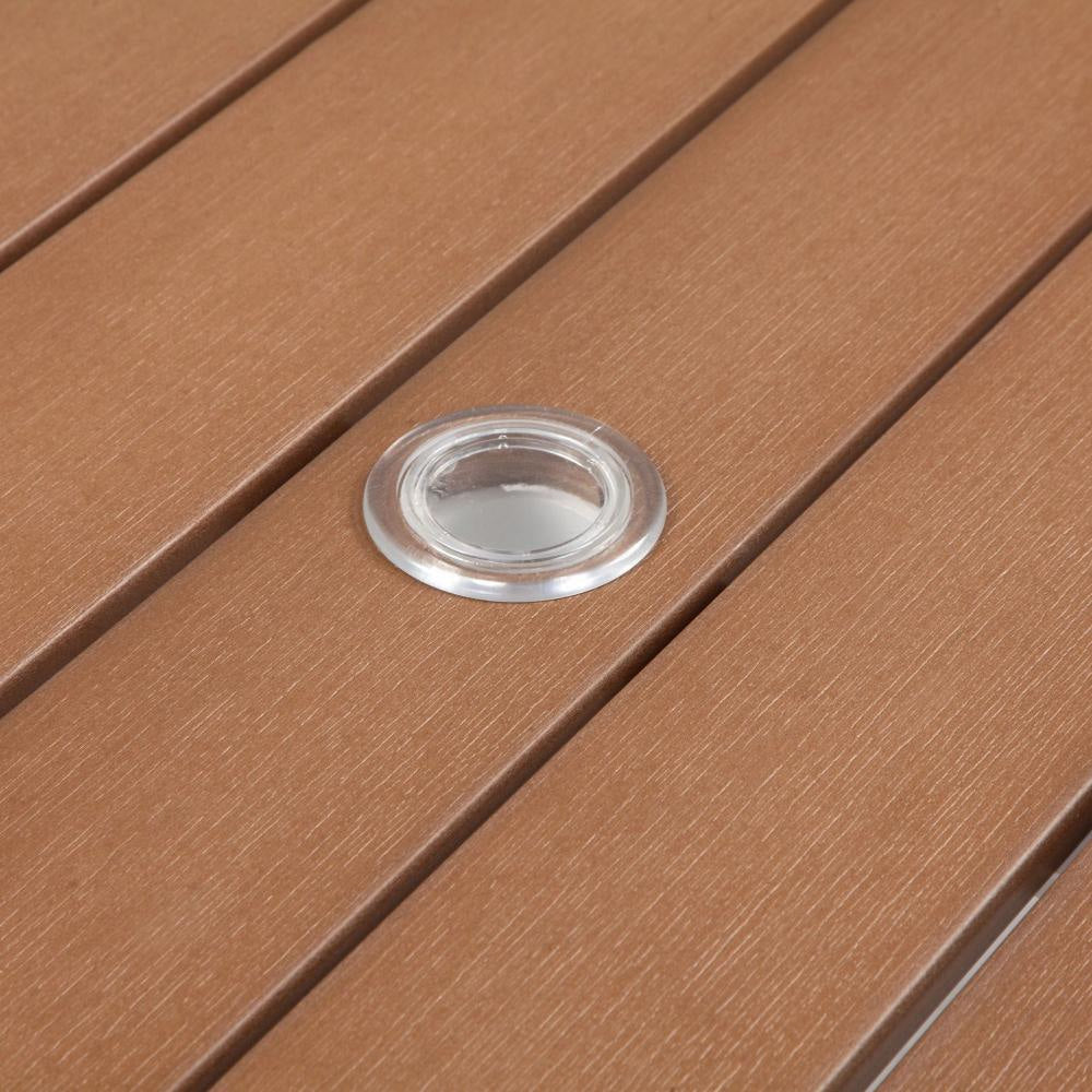 Fifi Dining Table | 71’’ | Brown Polyresin | White Metal Frame BM287789