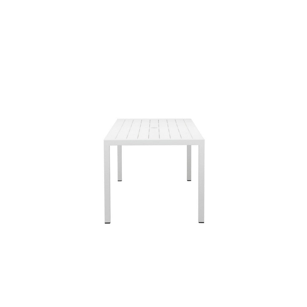 Fifi Dining Table | 71’’ | Polyresin Top | White Aluminum Frame BM287790