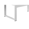 Lark Coffee Table | 35’’ | White Aluminum Frame | Polyresin Top BM287801