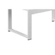 Lark Coffee Table | 35’’ | White Aluminum Frame | Polyresin Top BM287801