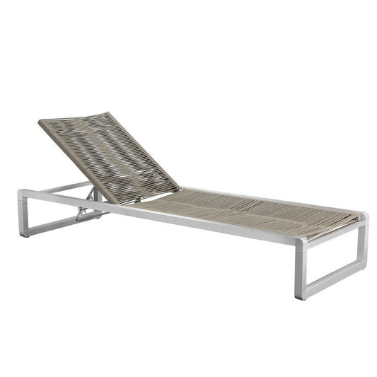 Kylo Chaise Lounger | 76" | Outdoor | Adjustable | Gray Aluminum