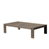 Neji 51 Inch Coffee Table Burnt Brown Acacia Wood Frame Plank Surface By Casagear Home BM287835