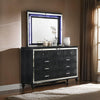 Kya Vanity Mirror | 38 x 50 | LED Lighting | Glam Black
