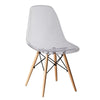 Louie Side Chair | 21" | Wood Legs | Translucent Seat