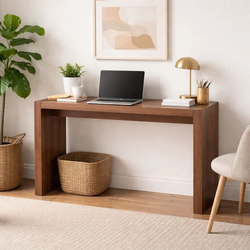 Joey Bar Table | 60" | Lacquered Brown | Composite Wood