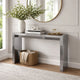 Joey Bar Table | 60" | Lacquered Gray | Composite Wood
