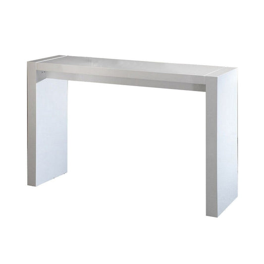 Joey Bar Table | 60" | Lacquered White | Composite Wood