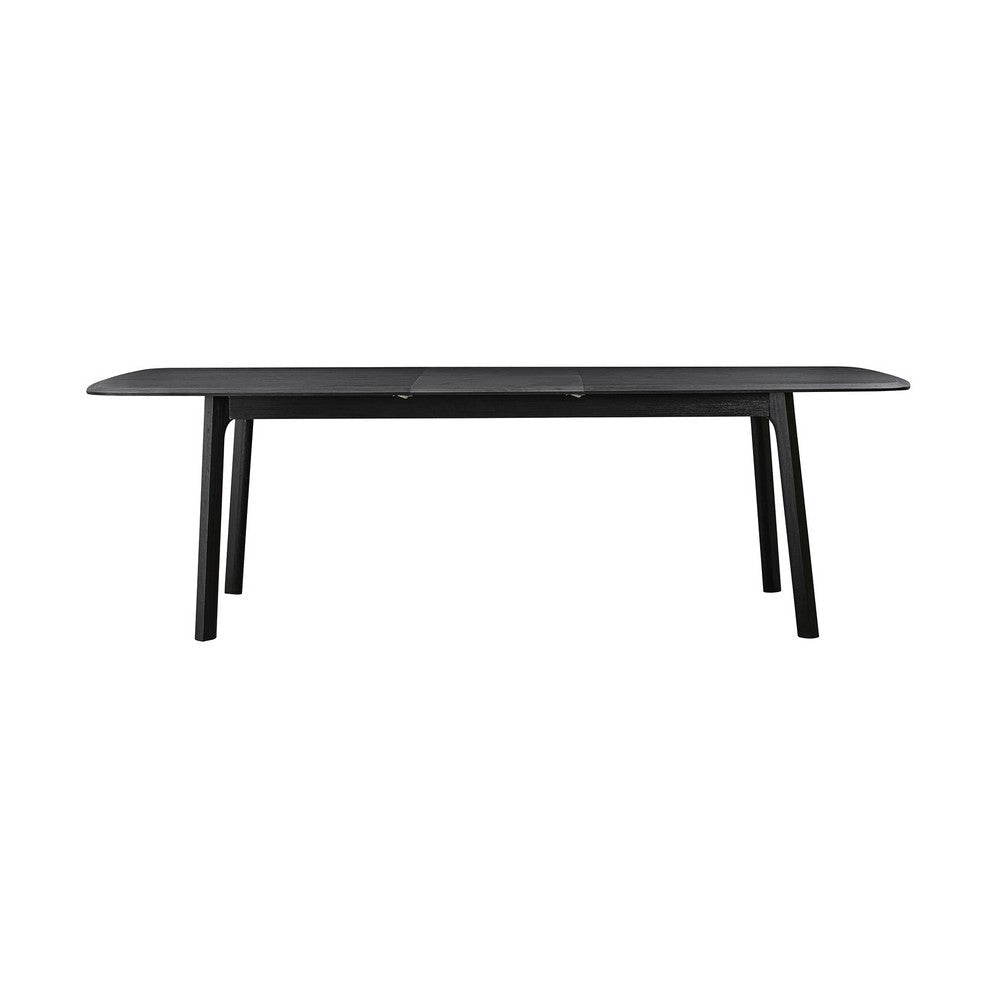 Dene 79-98 Inch Modern Extendable Rectangle Dining Table Black Brushed Oak By Casagear Home BM293104