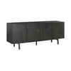 Dene 79 Inch Serving Cabinet Buffet Sideboard Console with 4 Doors, Black