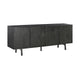 Dene 79 Inch Serving Cabinet Buffet Sideboard Console with 4 Doors, Black