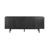 Dene 79 Inch Serving Cabinet Buffet Sideboard Console with 4 Doors Black BM293106
