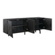 Dene 79 Inch Serving Cabinet Buffet Sideboard Console with 4 Doors Black BM293106