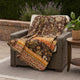 Athens Throw Blanket | 60" | Chocolate Jacobean | Polyester