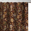 Athens 72 Inch Shower Curtain Brown Microfiber Polyester Jacobean Print By Casagear Home BM293200