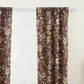 Athens 84 Inch Window Panel Curtain, Brown Microfiber Polyester, Jacobean By Casagear Home