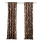 Athens Curtain Panel | 84" | Brown Jacobean | Microfiber