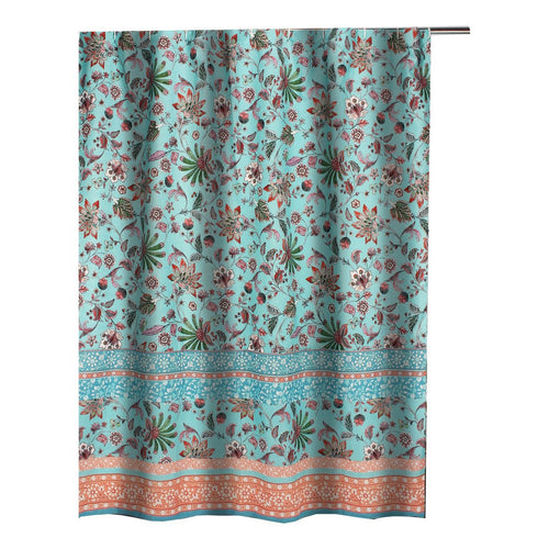 Athens Shower Curtain | 72" | Blue Jacobean | Microfiber