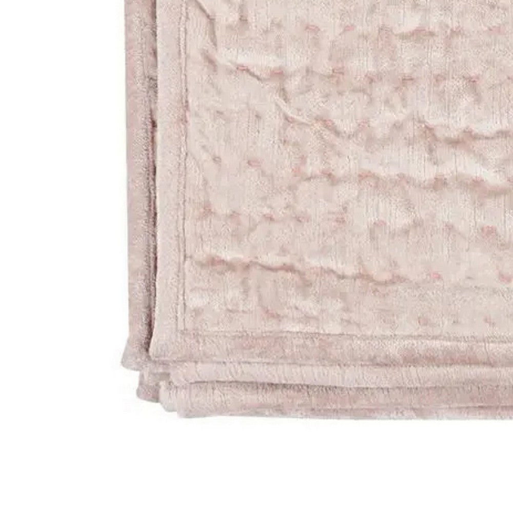 Lipa 92 x 96 Classic Handmade Queen Quilt with Polyfill and Cotton Pink By Casagear Home BM293206