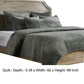 Lipa 92 x 96 Hand Stitched Queen Quilt with Polyfill Velvet Sage Green By Casagear Home BM293218