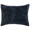 Lipa Pillow Sham | 20 x 26 | Hand Stitched | Quilted Blue Velvet