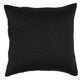 Kahn Euro Pillow Sham | 26" | Hand Stitched Sateen | Cotton Fill Black