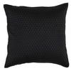 Kahn 26 Inch Hand Stitched Soft Sateen Euro Pillow Sham, Cotton Fill Black By Casagear Home