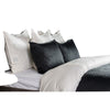 Kahn Hand Stitched Soft Sateen King Quilt Cotton Fill and Binding Black By Casagear Home BM293248