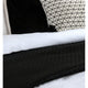 Kahn Hand Stitched Soft Sateen Queen Quilt with Cotton Fill Matte Black By Casagear Home BM293249
