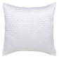 Kahn 26 Inch Hand Stitched Soft Sateen Euro Pillow Sham, Cotton Fill White By Casagear Home