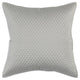 Kahn Euro Pillow Sham | 26" | Hand Stitched Sateen | Cotton Fill Silver
