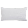 Kahn Hand Quilted Lumbar King Size Pillow Sham, Self Binding, Matte White By Casagear Home