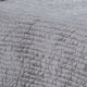 Lipa 96 x 108 Handmade King Size Quilt in Textured Design Polyfill Gray By Casagear Home BM293267