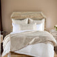 Lipa 96 x 108 Hand Stitched King Quilt with Polyfill and Velvet Beige By Casagear Home BM293268