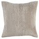Lipa Euro Pillow Sham | 26" | Hand Stitched | Rayon Velvet | Beige