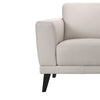 Fin 71 Inch Left Arm Facing Sofa, Mist Gray Finish, Genuine Italian Leather