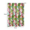 Porto 72 Inch Shower Curtain Tropical Palm Leaves Vibrant Blue and Green By Casagear Home BM293427