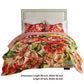 Dahl 3 Piece Queen Quilt Set, 2 Pillow Shams, Polyester Fill, Multicolor By Casagear Home