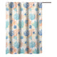 Geo Shower Curtain | 72" | Seashells & Ferns | Blue White