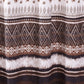 Roca 72 Inch Shower Curtain Coffee Brown Striped Printing Button Holes By Casagear Home BM293447