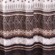 Roca 72 Inch Shower Curtain Coffee Brown Striped Printing Button Holes By Casagear Home BM293447