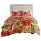 Dahl 3 Piece King Quilt Set, 2 Pillow Shams, Polyester Fill, Multicolor By Casagear Home